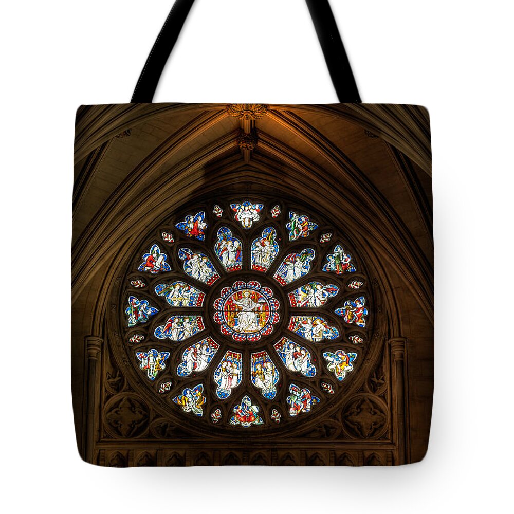 Cathedral Tote Bag featuring the photograph Cathedral Window by Adrian Evans