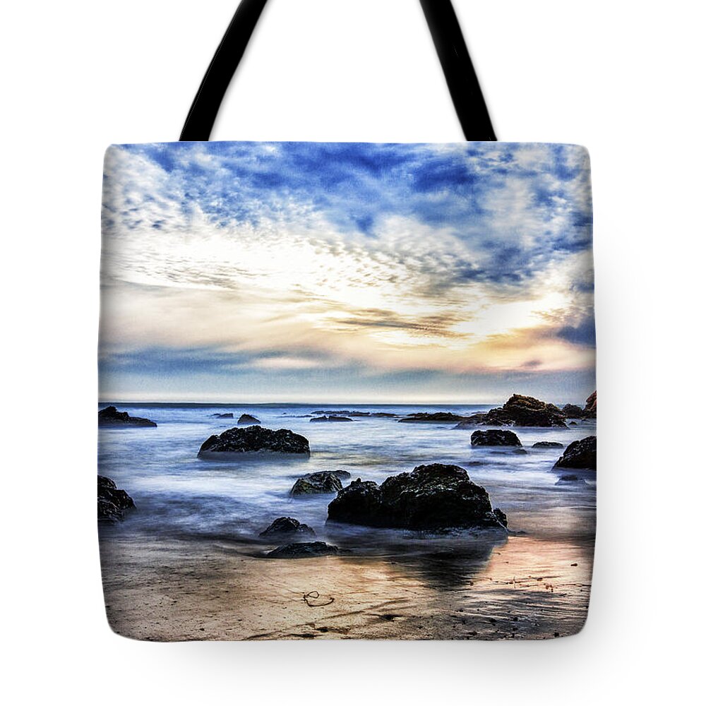 California Tote Bag featuring the photograph Cayucos Quietude by Cheryl Strahl