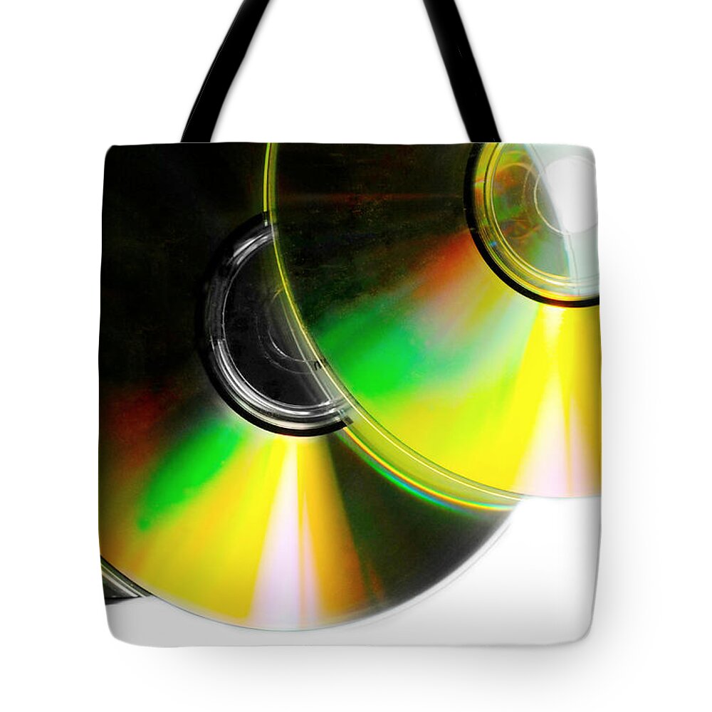 Cd Tote Bag featuring the photograph CD Spectrum by Diana Angstadt