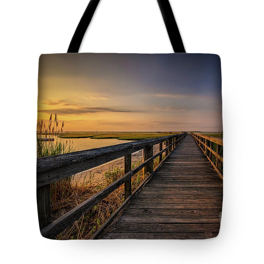 Docks Tote Bag featuring the photograph Cedar Beach Pier, Long Island New York by Alissa Beth Photography