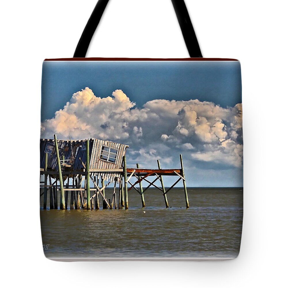 Cedar Key Tote Bag featuring the photograph Cedar Key Honeymoon Shack I by Farol Tomson