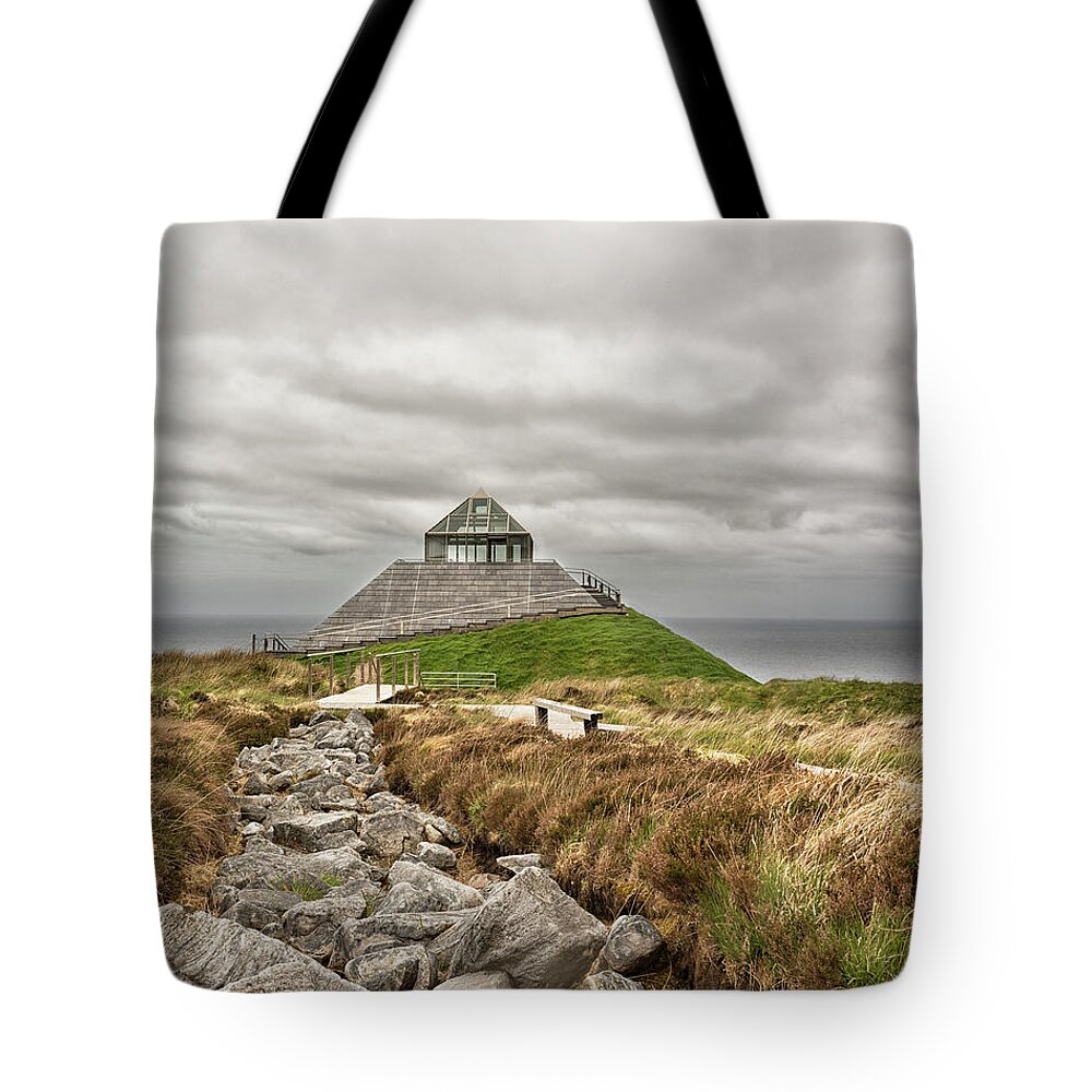 Ceide Fields Tote Bag featuring the photograph Ceide by Marion Galt