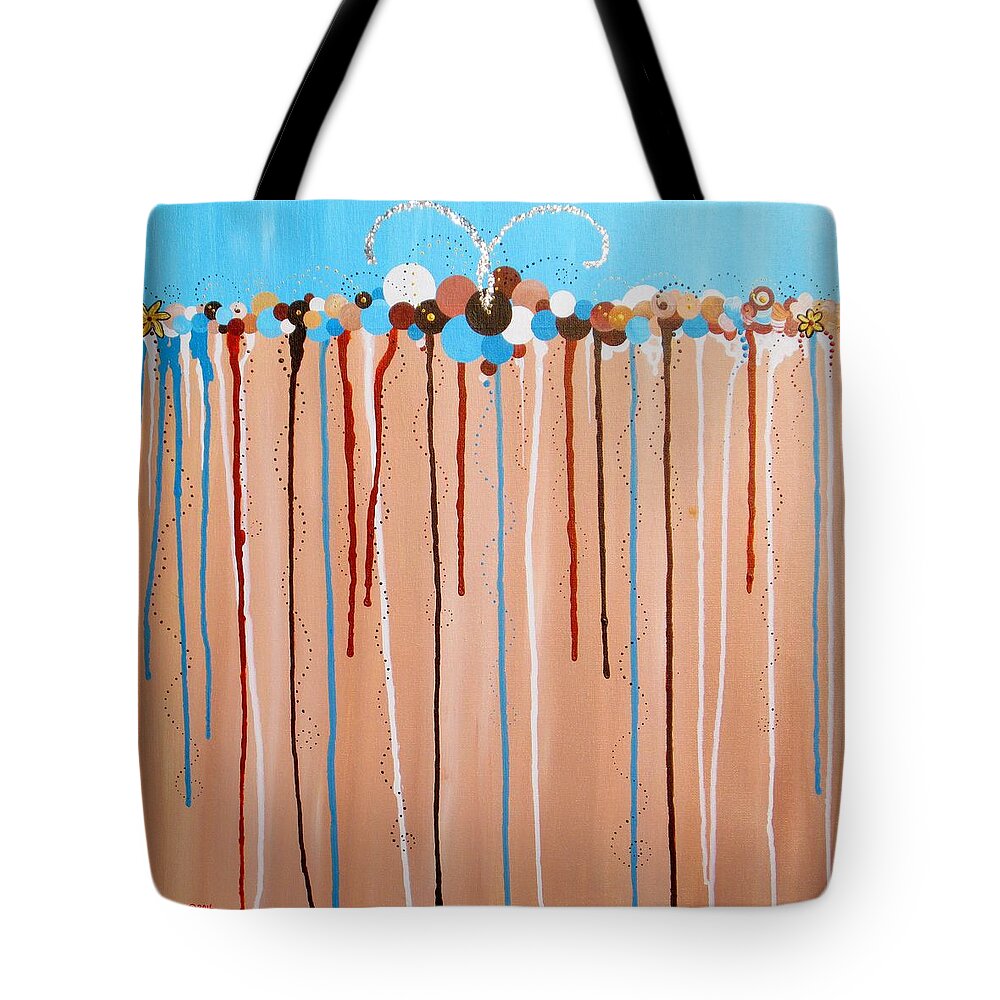 Partty Tote Bag featuring the painting Celebration by Carol Sabo