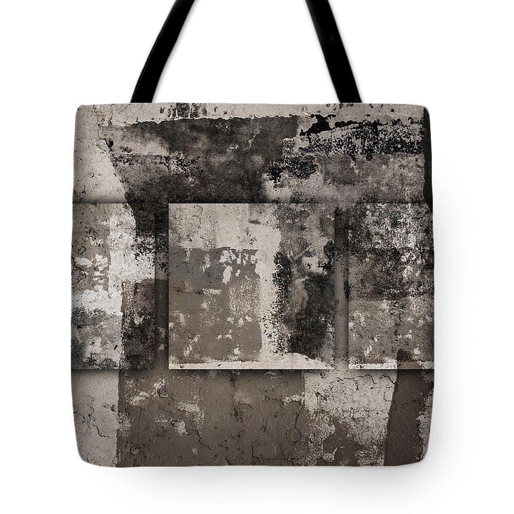 Cement Tote Bag featuring the photograph Cement Squares Number Four by Carol Leigh