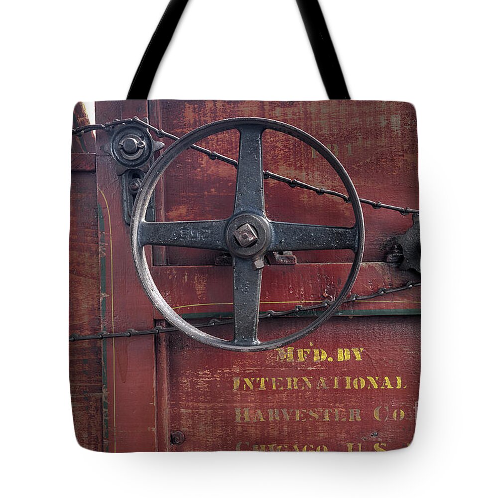 Chain Tote Bag featuring the photograph Chain And Gears by Mike Eingle