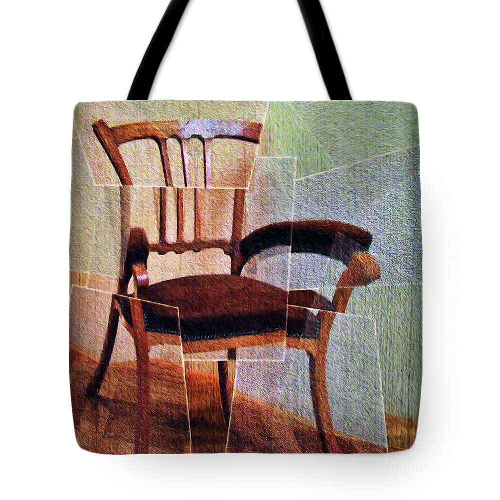 Chairs Tote Bag featuring the photograph Chair by Nikolyn McDonald