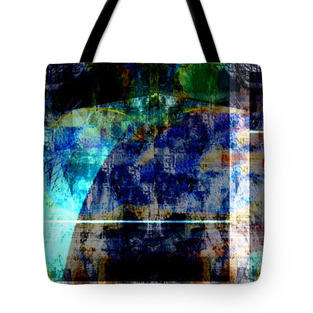 Abstract Tote Bag featuring the digital art Challenge by Art Di