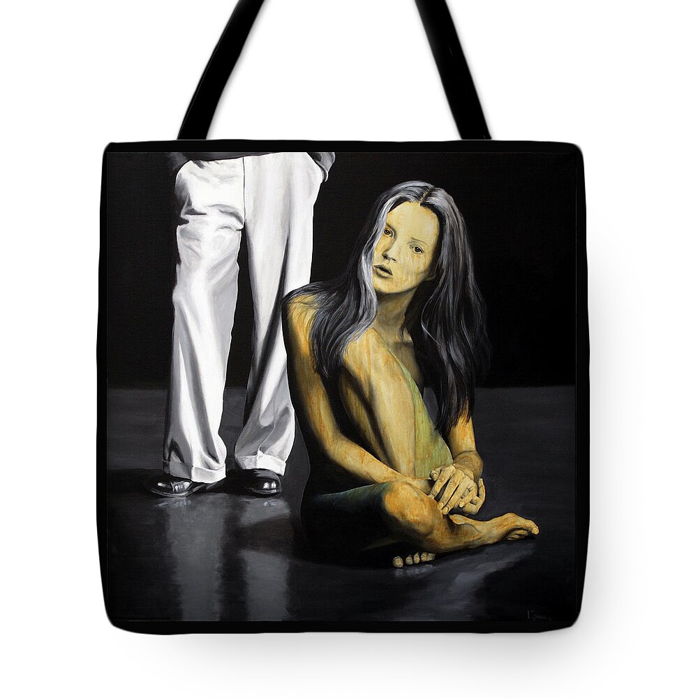 Beautiful Tote Bag featuring the painting Chameleon by Ryan Swallow