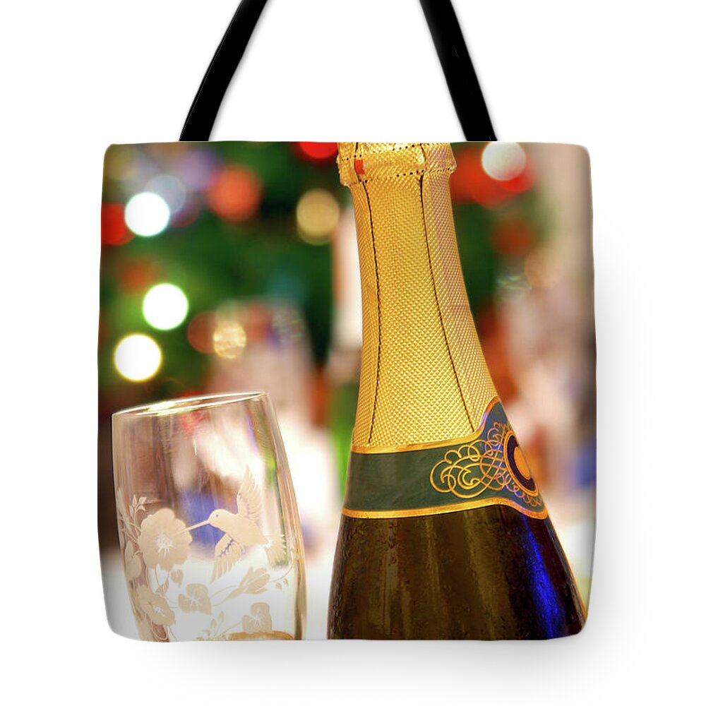 Alcohol Tote Bag featuring the photograph Champagne by Carlos Caetano