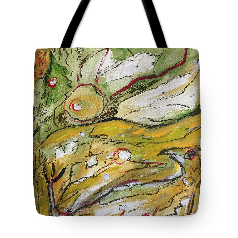 Bird Tote Bag featuring the pastel Change of the Seasons by Katt Yanda