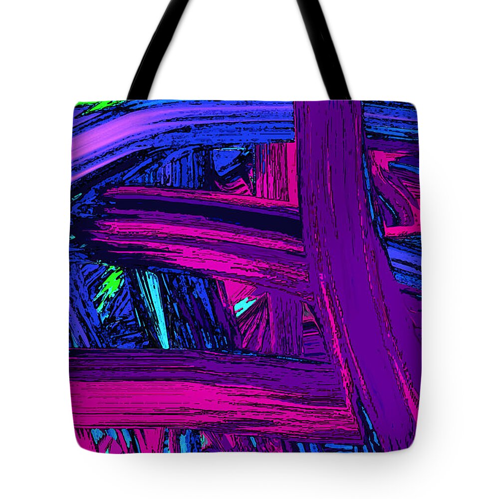 Original Modern Art Abstract Contemporary Vivid Colors Tote Bag featuring the digital art Changes by Phillip Mossbarger
