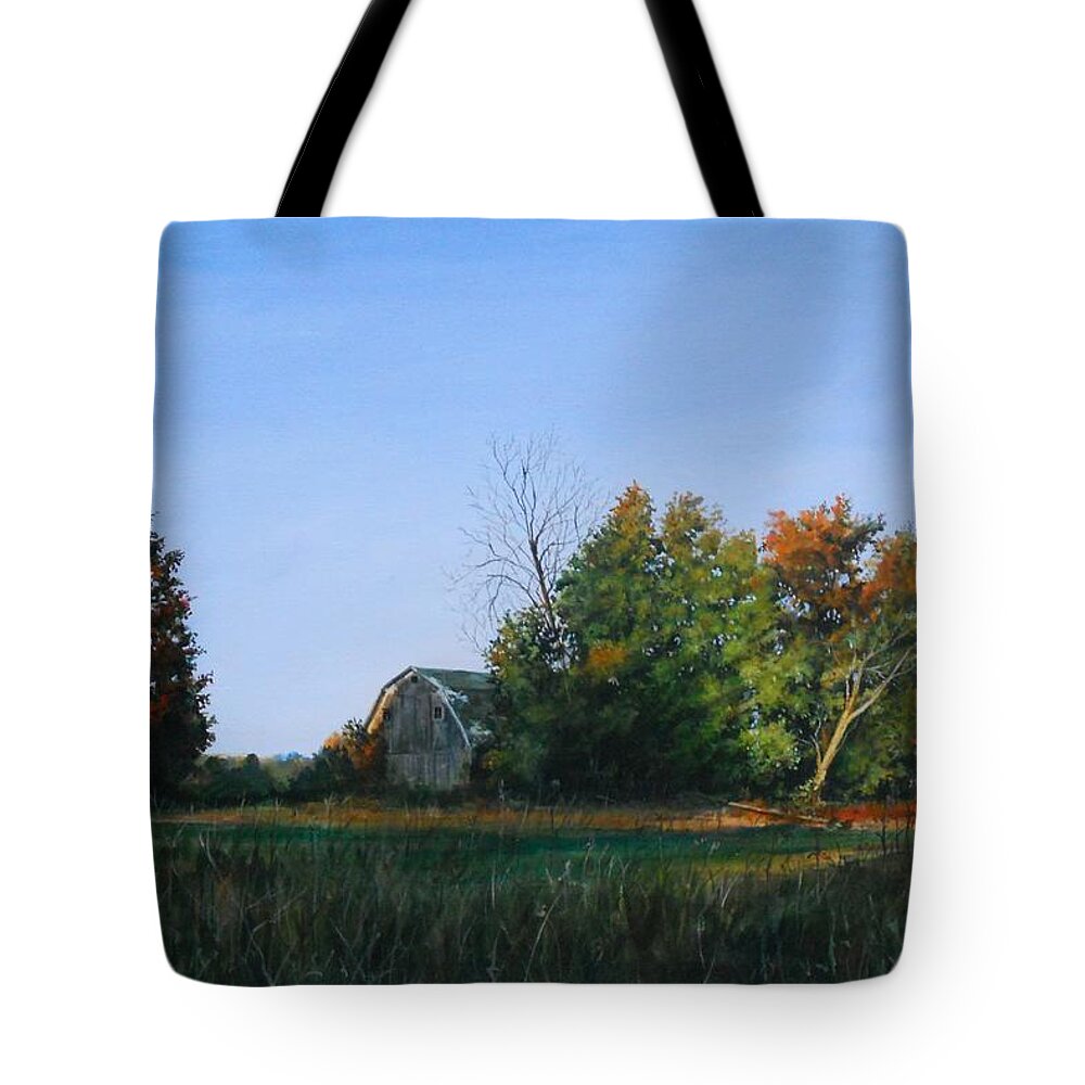 Landscape Tote Bag featuring the painting Changes by William Brody