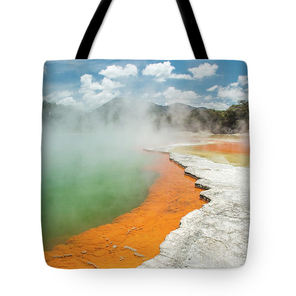 Champagne Pool Tote Bag featuring the photograph Champagne Pool by Racheal Christian
