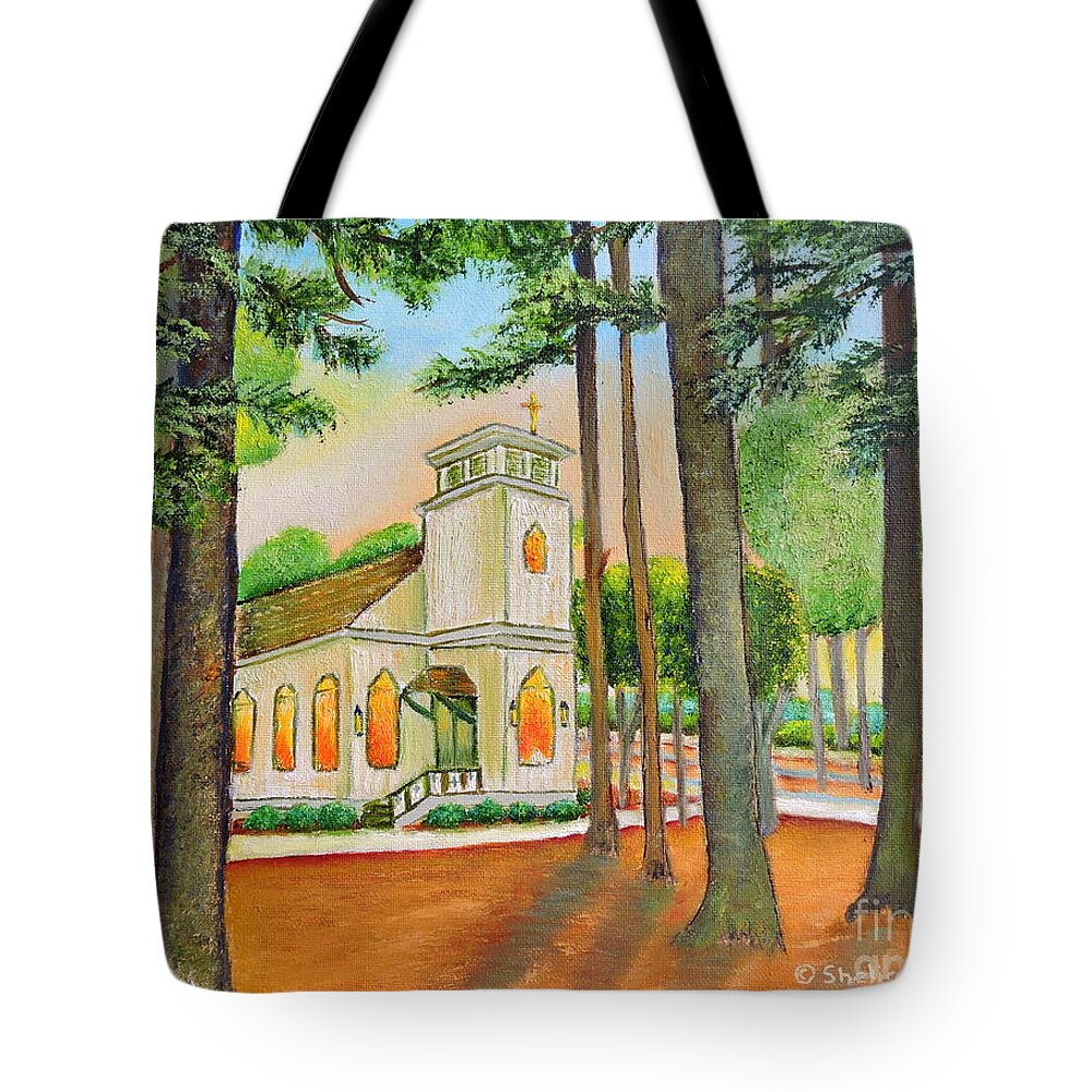 Art Tote Bag featuring the painting Chapel by Shelia Kempf