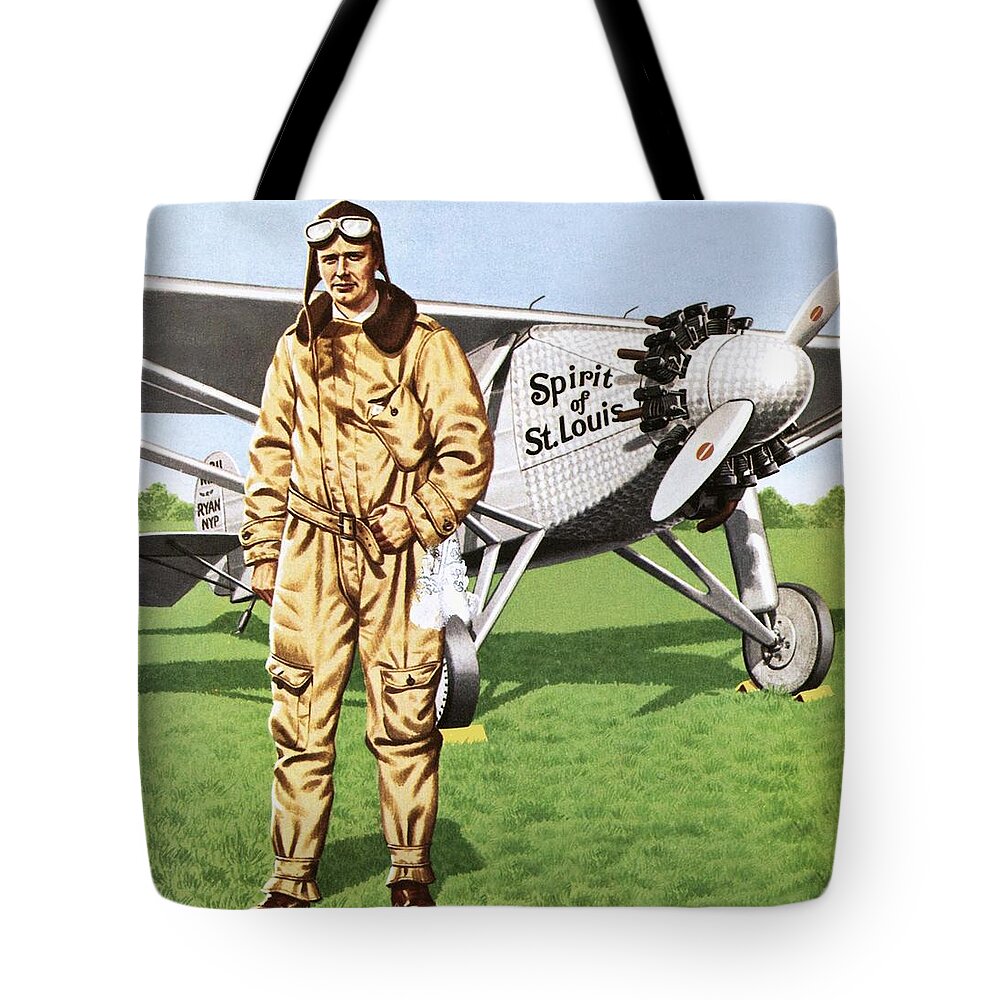 Charles Lindbergh Tote Bag by John Keay - Fine Art America