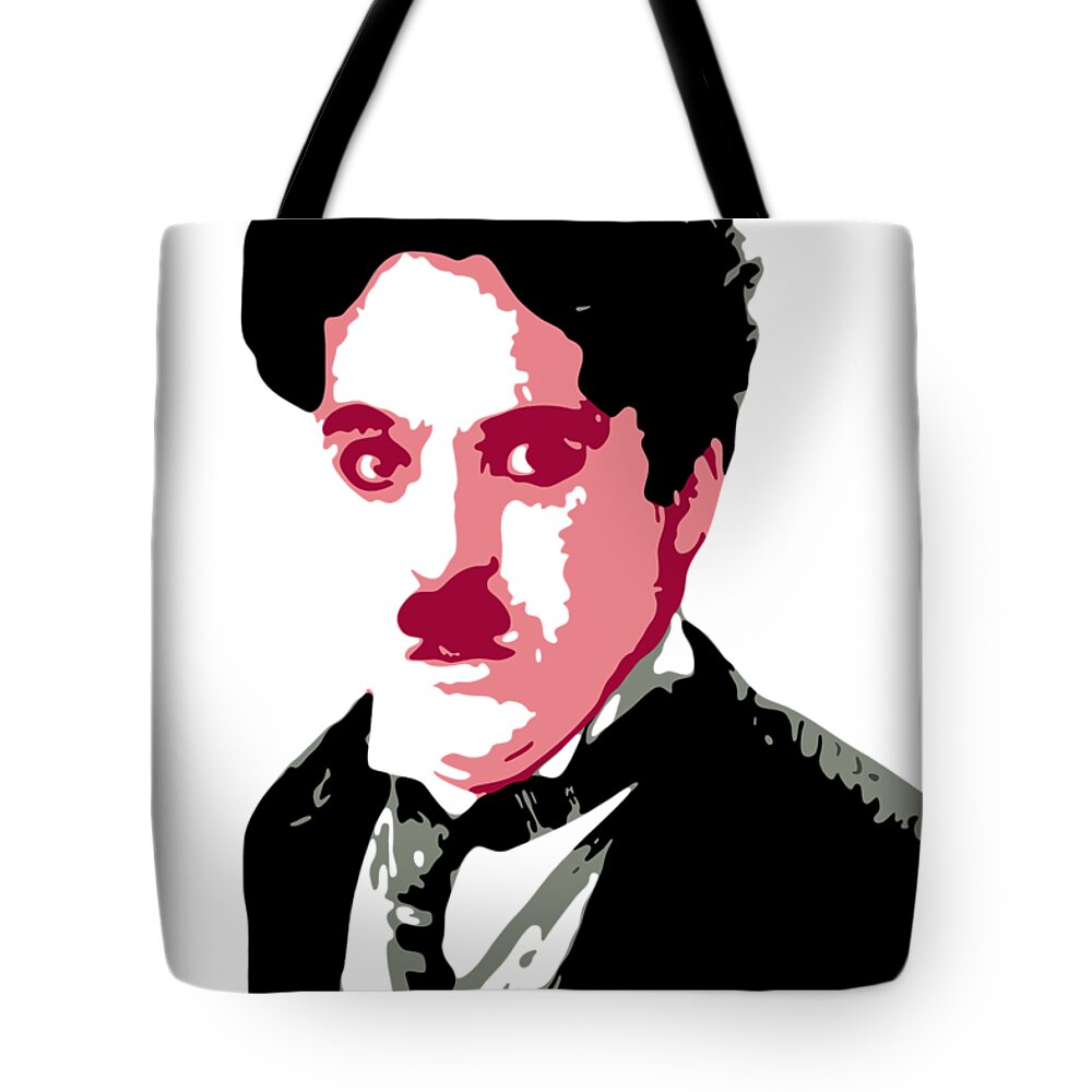 Charlie Chaplin Tote Bag featuring the digital art Charlie Chaplin by DB Artist