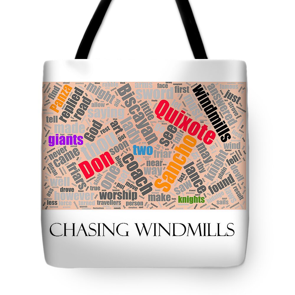 Richard Reeve Tote Bag featuring the photograph Chasing Windmills by Richard Reeve