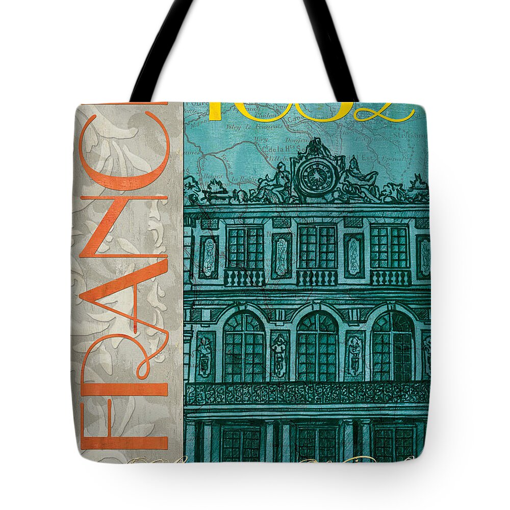 France Tote Bag featuring the painting Chateau de Versailles by Debbie DeWitt