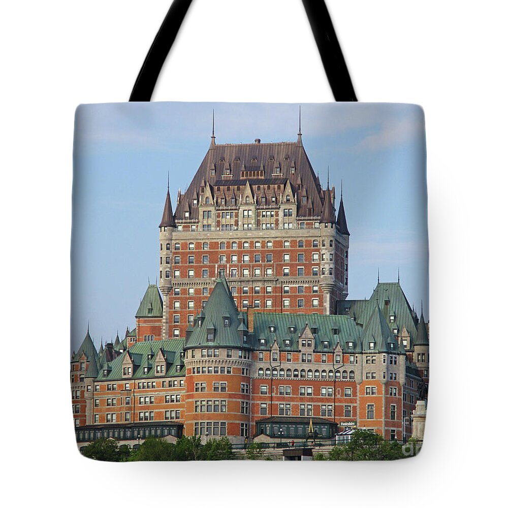 Quebec Tote Bag featuring the photograph Chateau Frontenac 4 by Randall Weidner