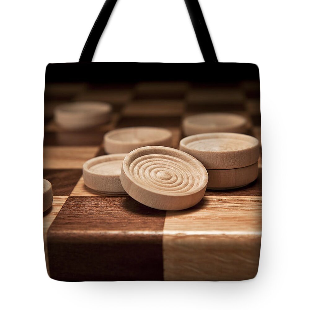 Checkers Tote Bag featuring the photograph Checkers II by Tom Mc Nemar