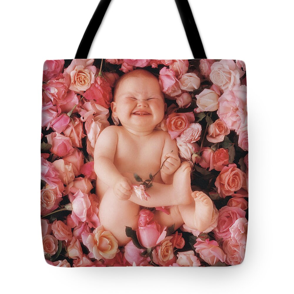 Roses Tote Bag featuring the photograph Cheesecake by Anne Geddes
