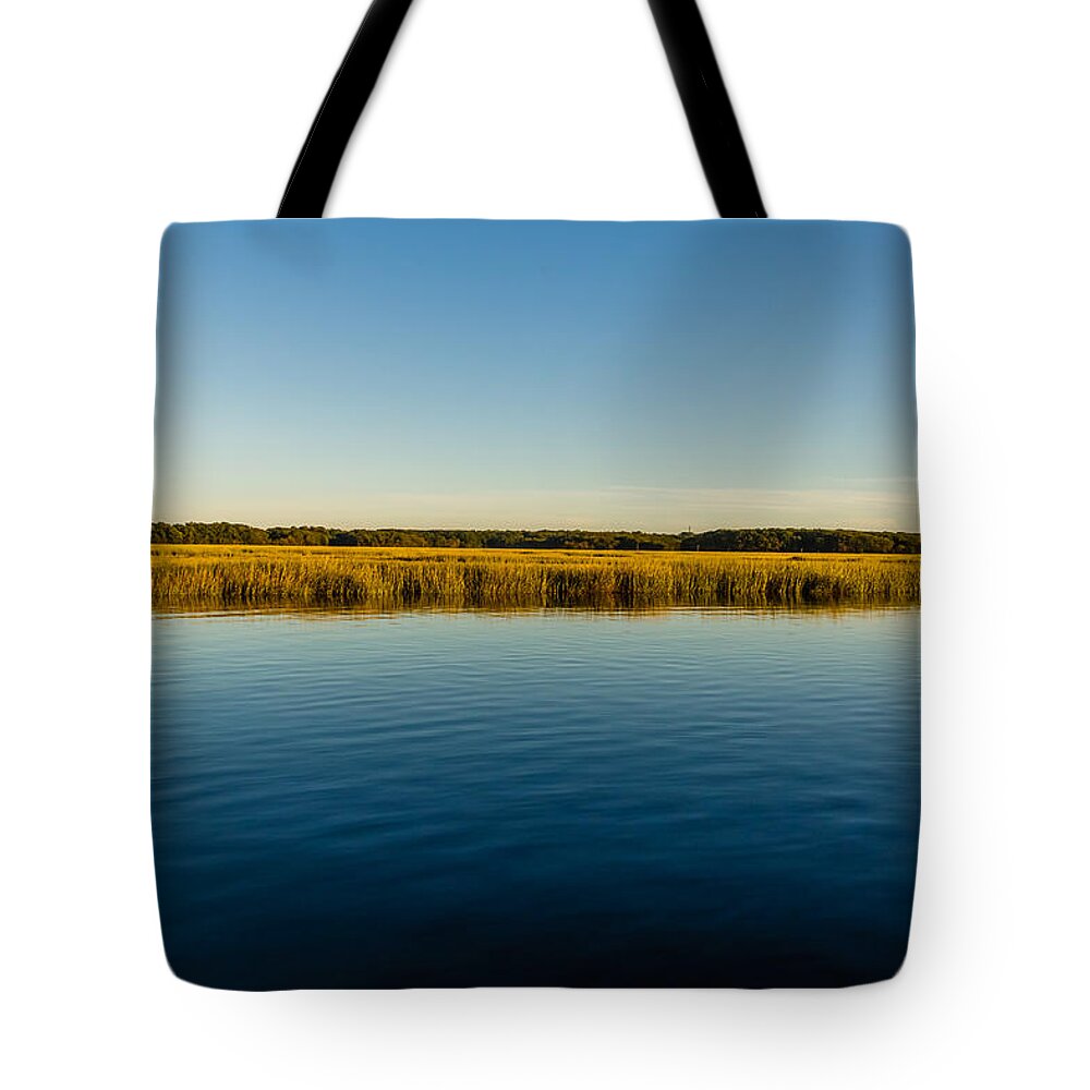 Cheesequake Creek Tote Bag featuring the photograph Cheesequake creek by SAURAVphoto Online Store