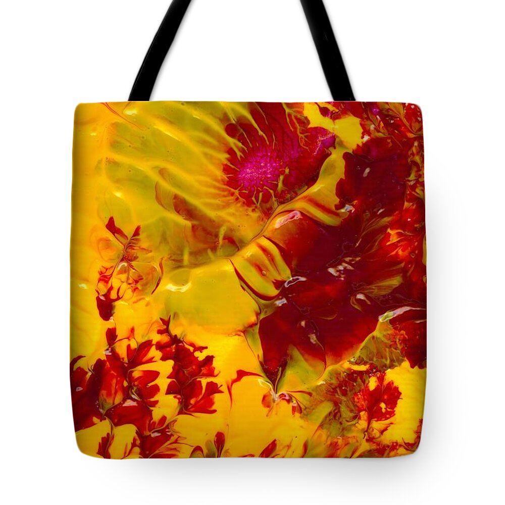 Cherry Tote Bag featuring the painting Cherry Blossom by Nan Bilden