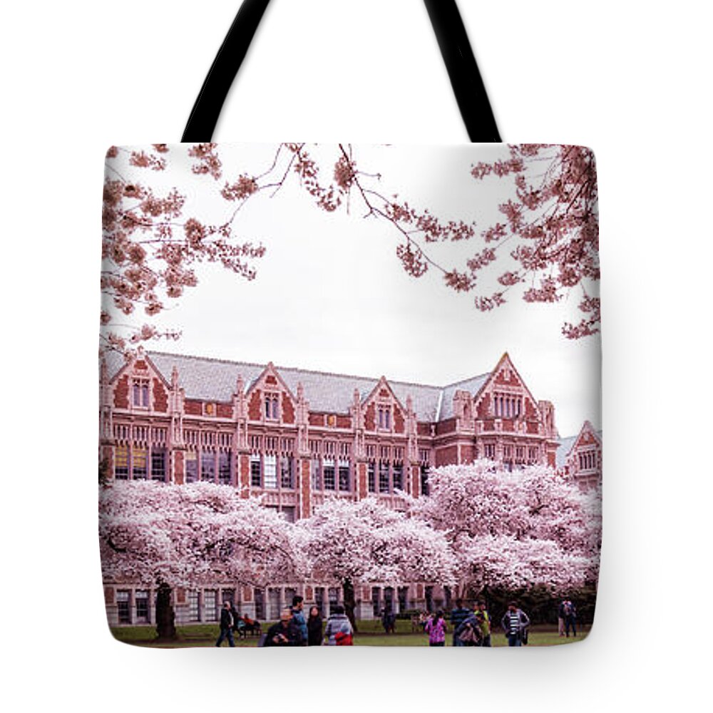 Tote Bag featuring the photograph Cherry Panorama by Rebekah Zivicki