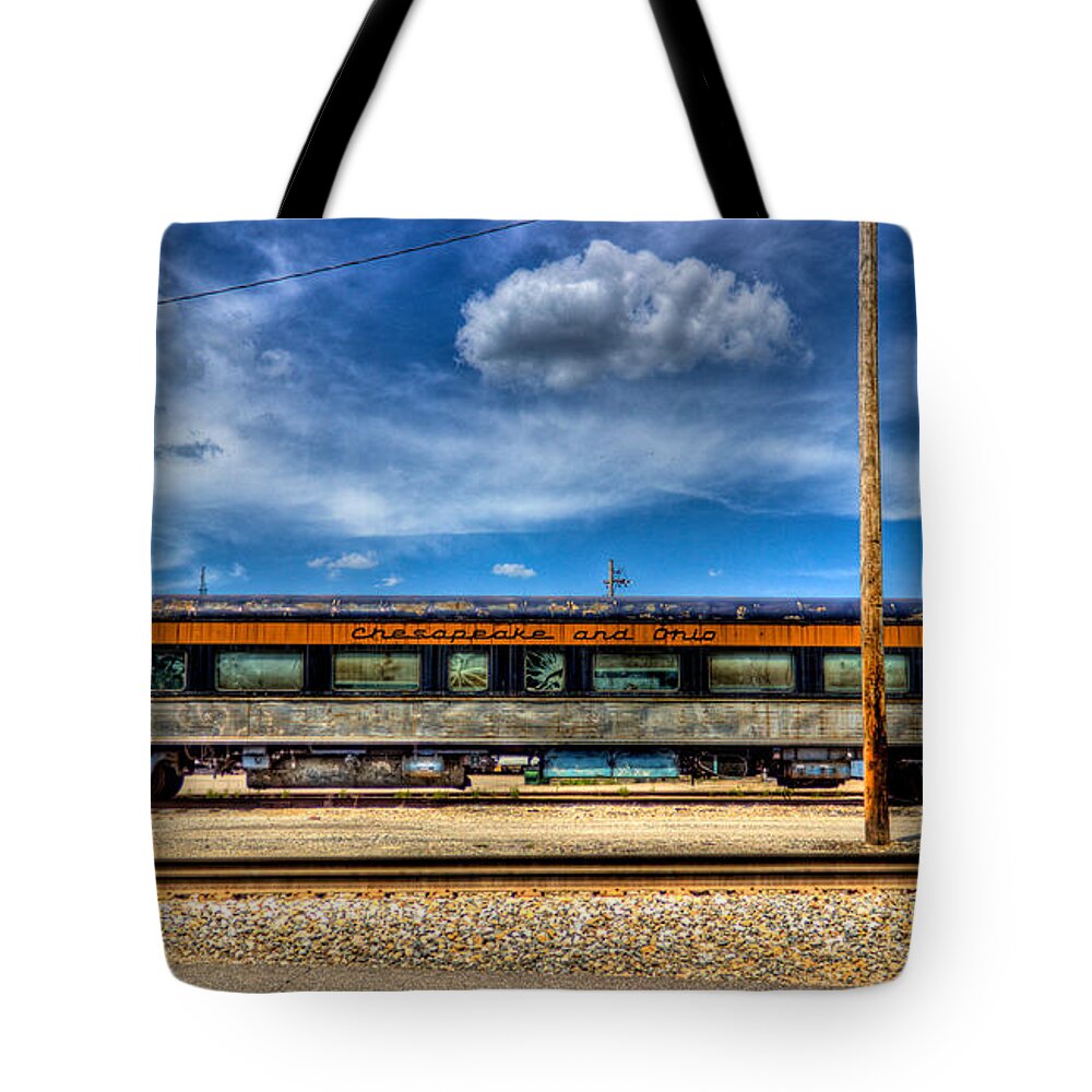 Movid Studios Tote Bag featuring the photograph Chesapeake and Ohio Train by Jonny D
