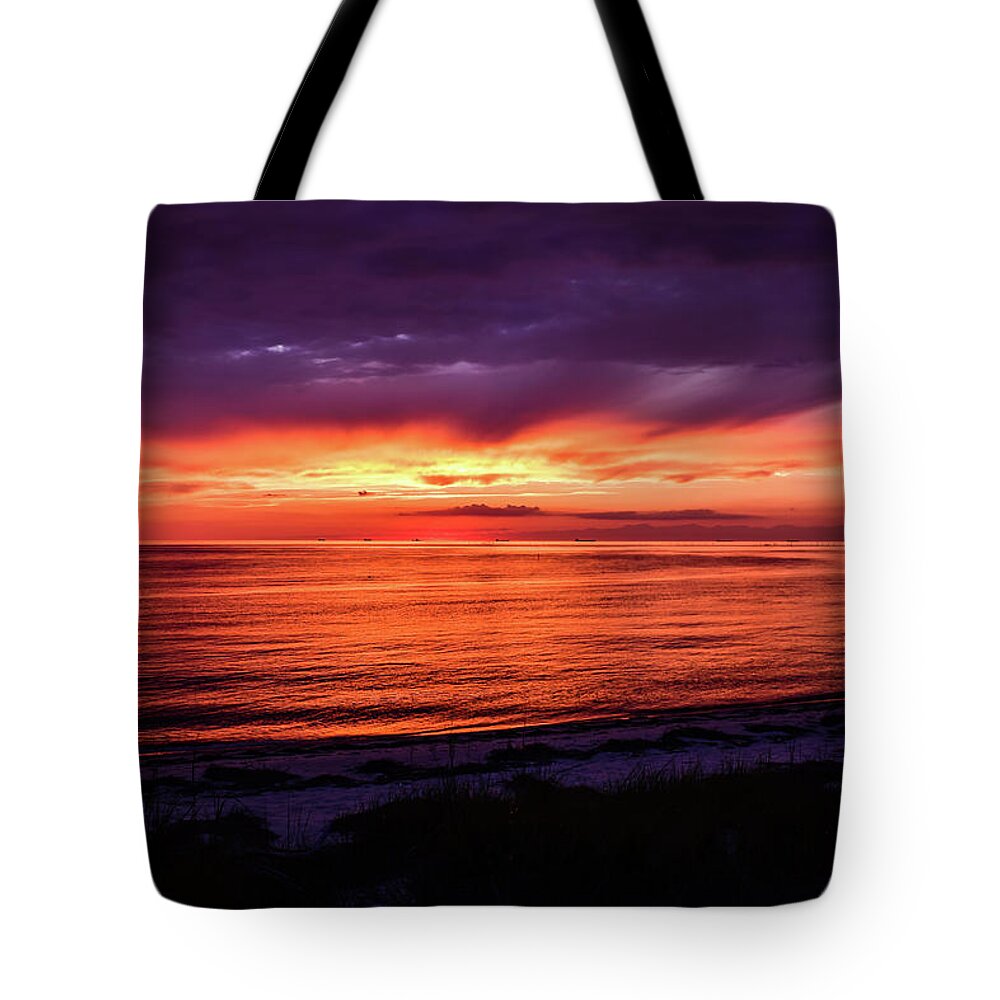 Chesapeake Tote Bag featuring the photograph Chesapeake Bay Sunset by Nicole Lloyd