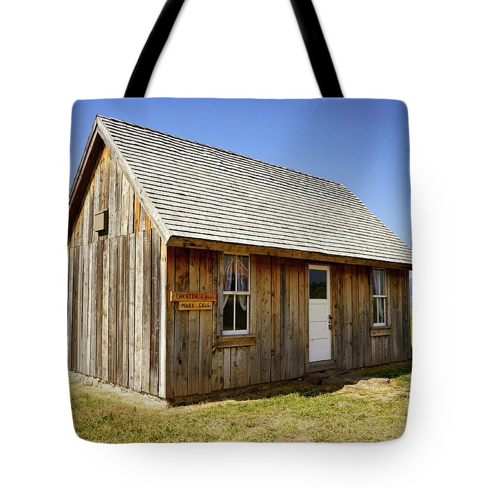 Chesterfield Tote Bag featuring the photograph Chester Call Cabin by Roxie Crouch