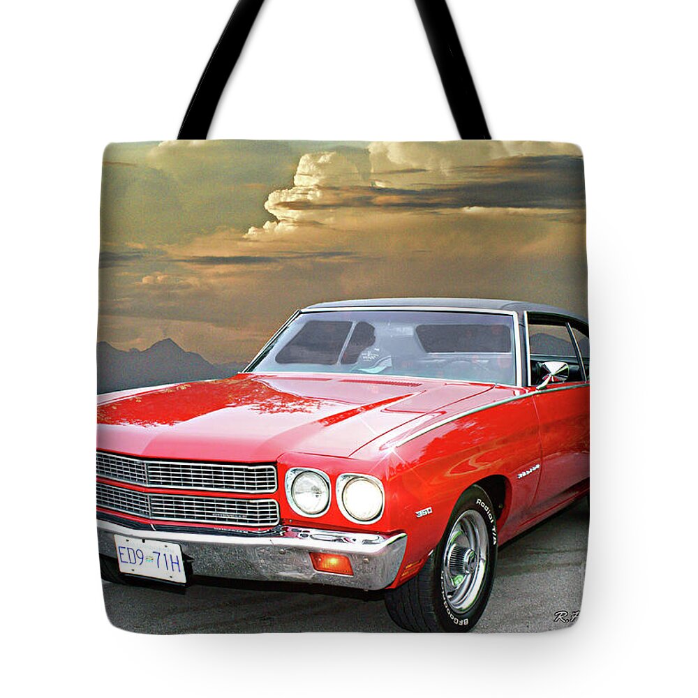Cars Tote Bag featuring the photograph Chevy Malibu by Randy Harris