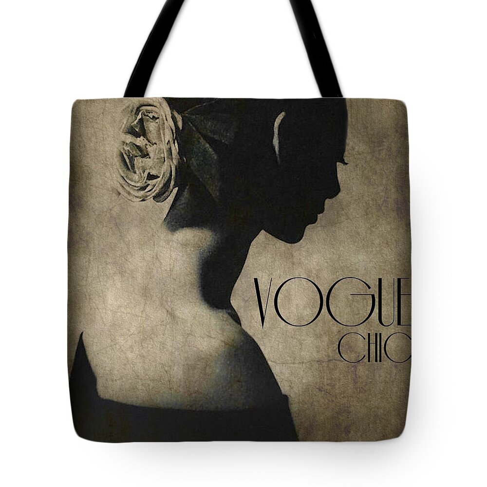 Vintage Tote Bag featuring the digital art Chic by Paul Lovering