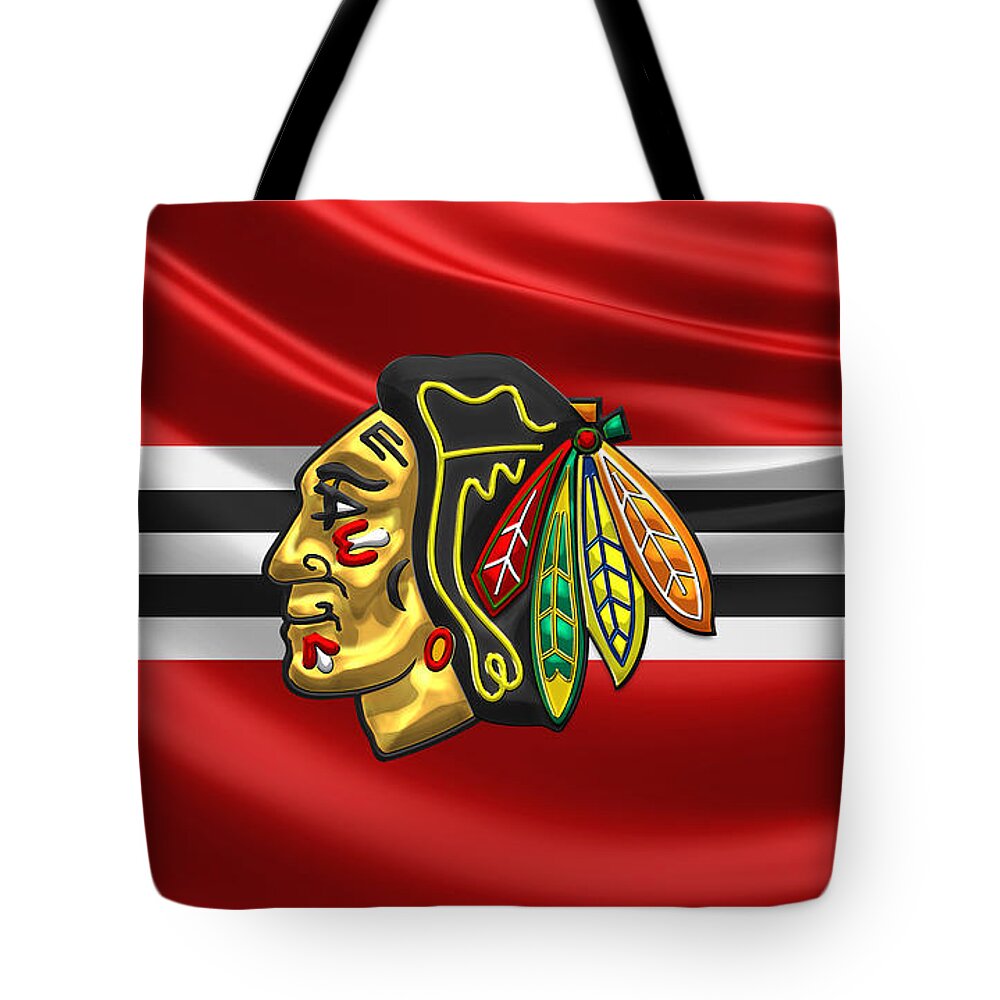 �hockey Hall Of Fame� Collection By Serge Averbukh Tote Bag featuring the photograph Chicago Blackhawks by Serge Averbukh