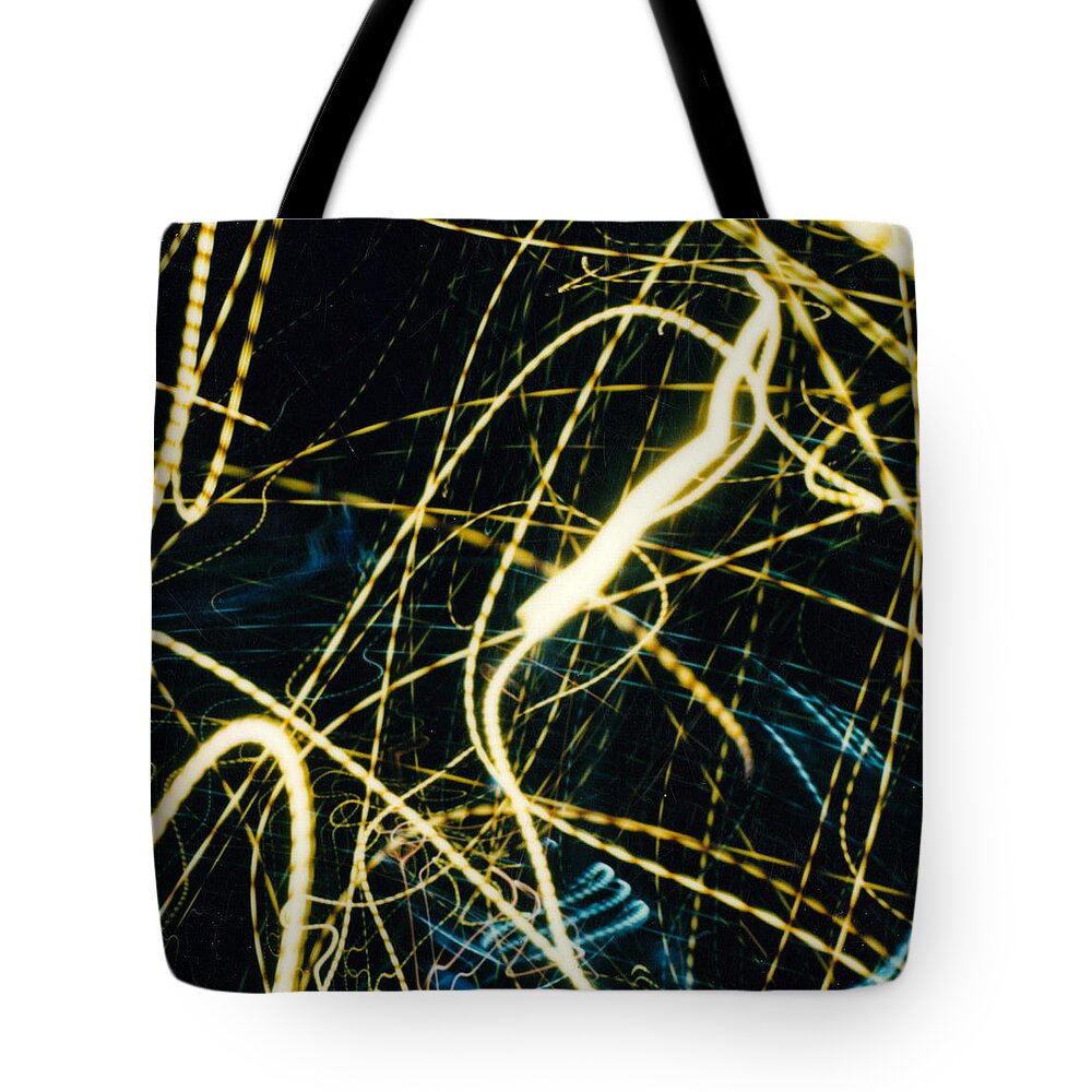 Squares Tote Bag featuring the photograph Chicago lights 3 by JC Armbruster