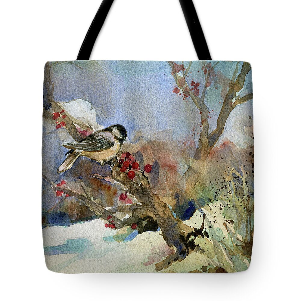 Garden Gate Tote Bag featuring the painting Chickadee by Garden Gate magazine