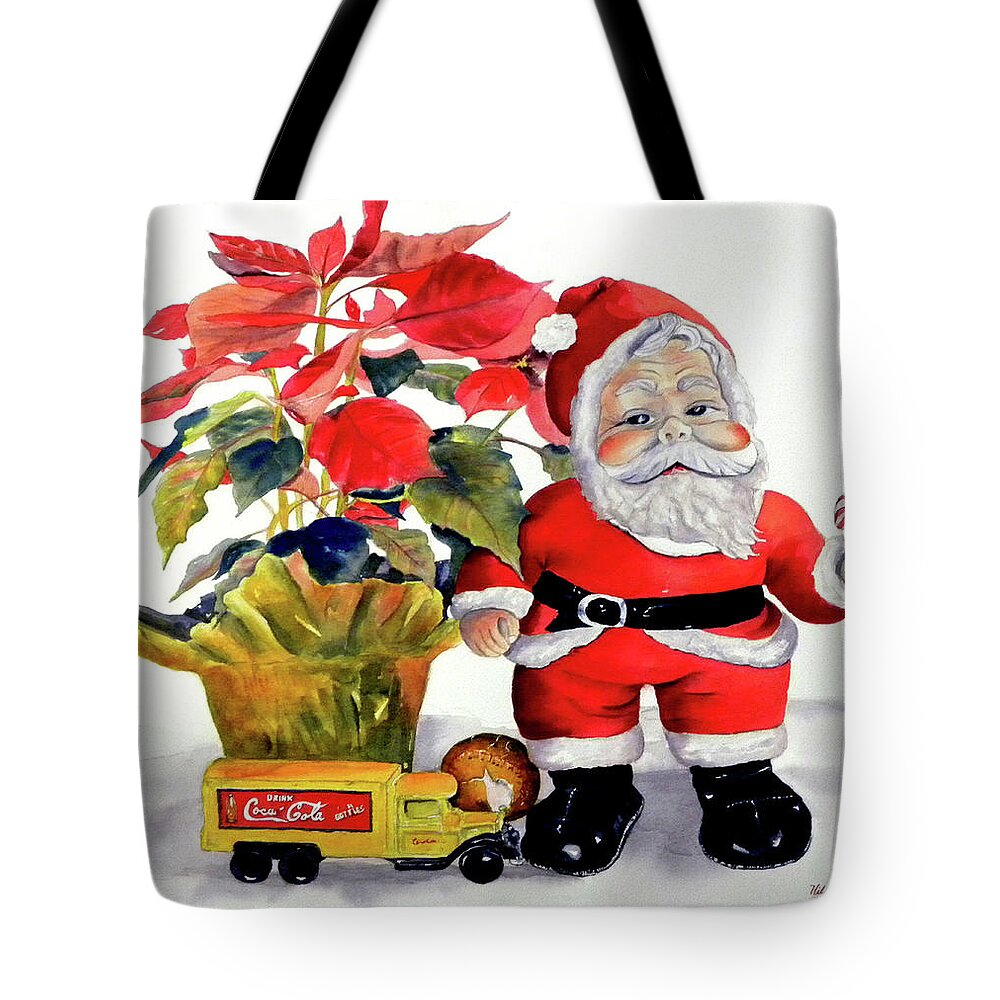 Childhood Tote Bag featuring the painting Childhood Toys by Hilda Vandergriff