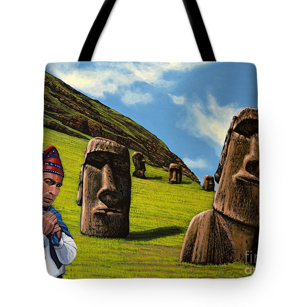 Easter Island Tote Bags