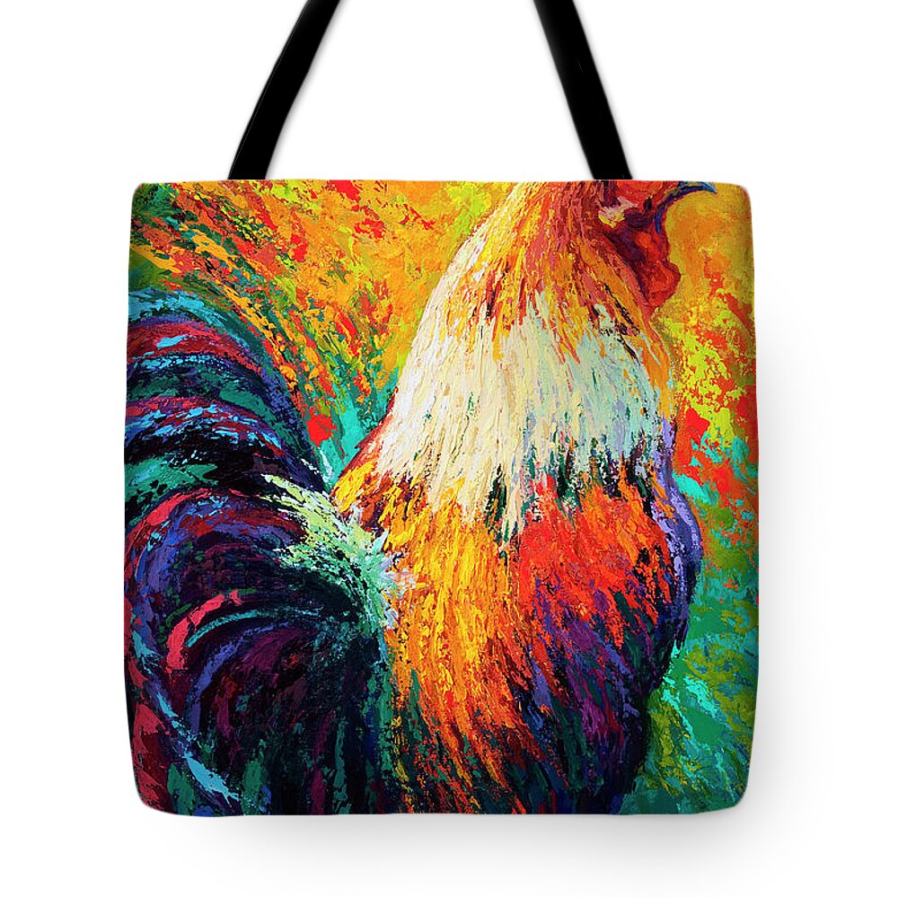 Rooster Tote Bag featuring the painting Chili Pepper by Marion Rose
