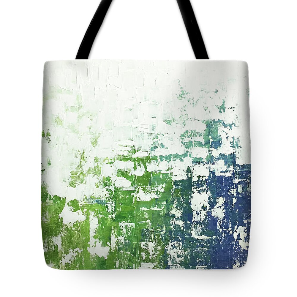 Contemporary Tote Bag featuring the painting Chill by Linda Bailey