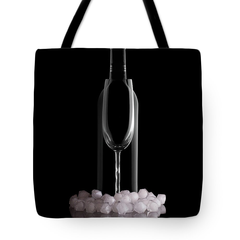 Alcohol Tote Bag featuring the photograph Chilled Wine by Tom Mc Nemar