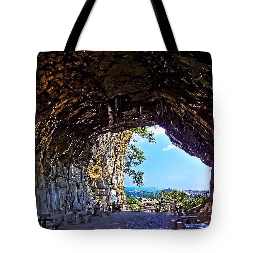 China Tote Bag featuring the photograph China Guilin landscape scenery photography-19 by Artto Pan
