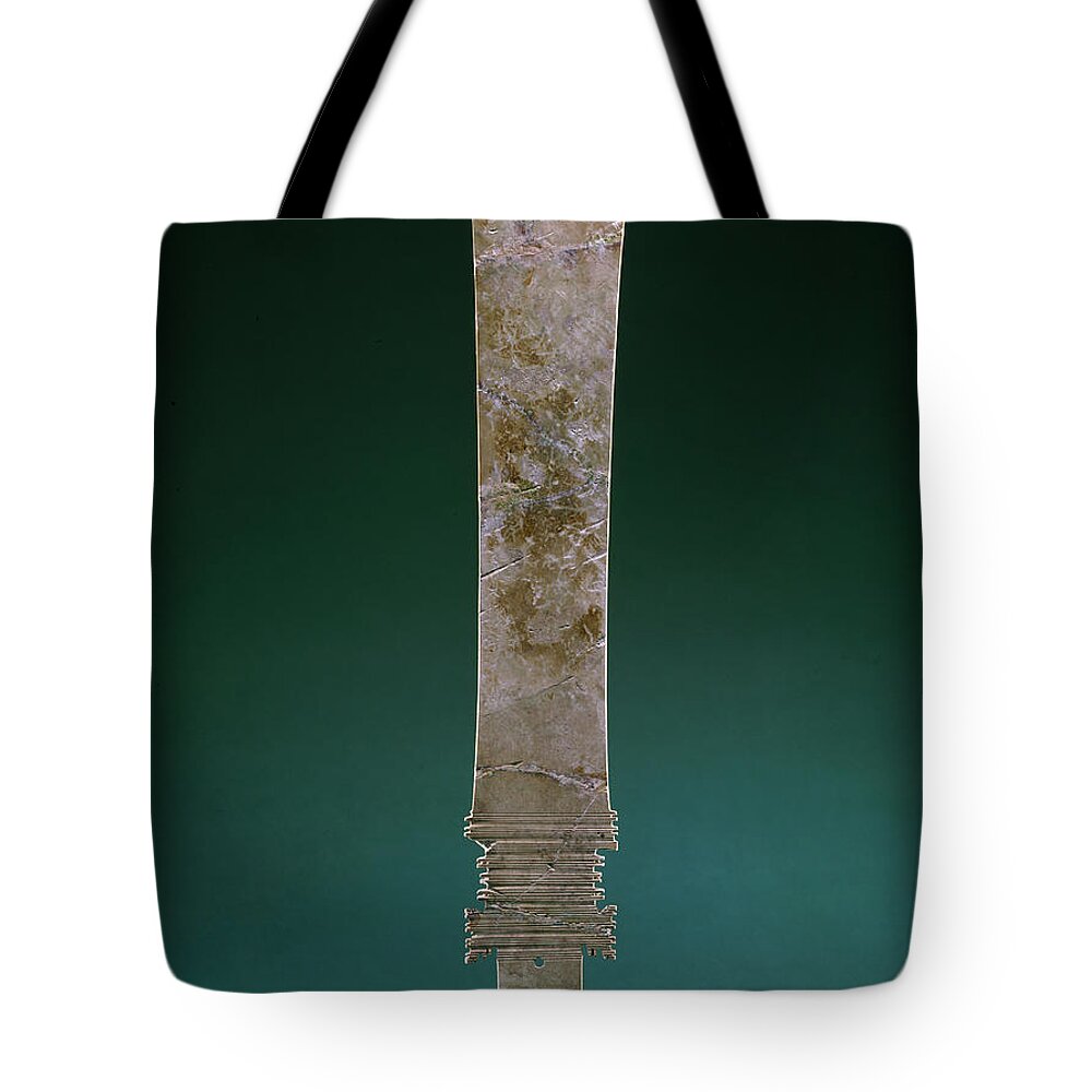 Ancient Tote Bag featuring the photograph China: Jade Blade by Granger