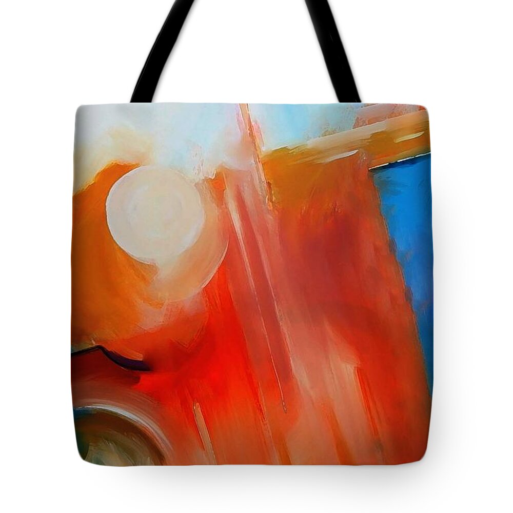 Cold Tote Bag featuring the painting Body Soul Fusion by Lisa Kaiser