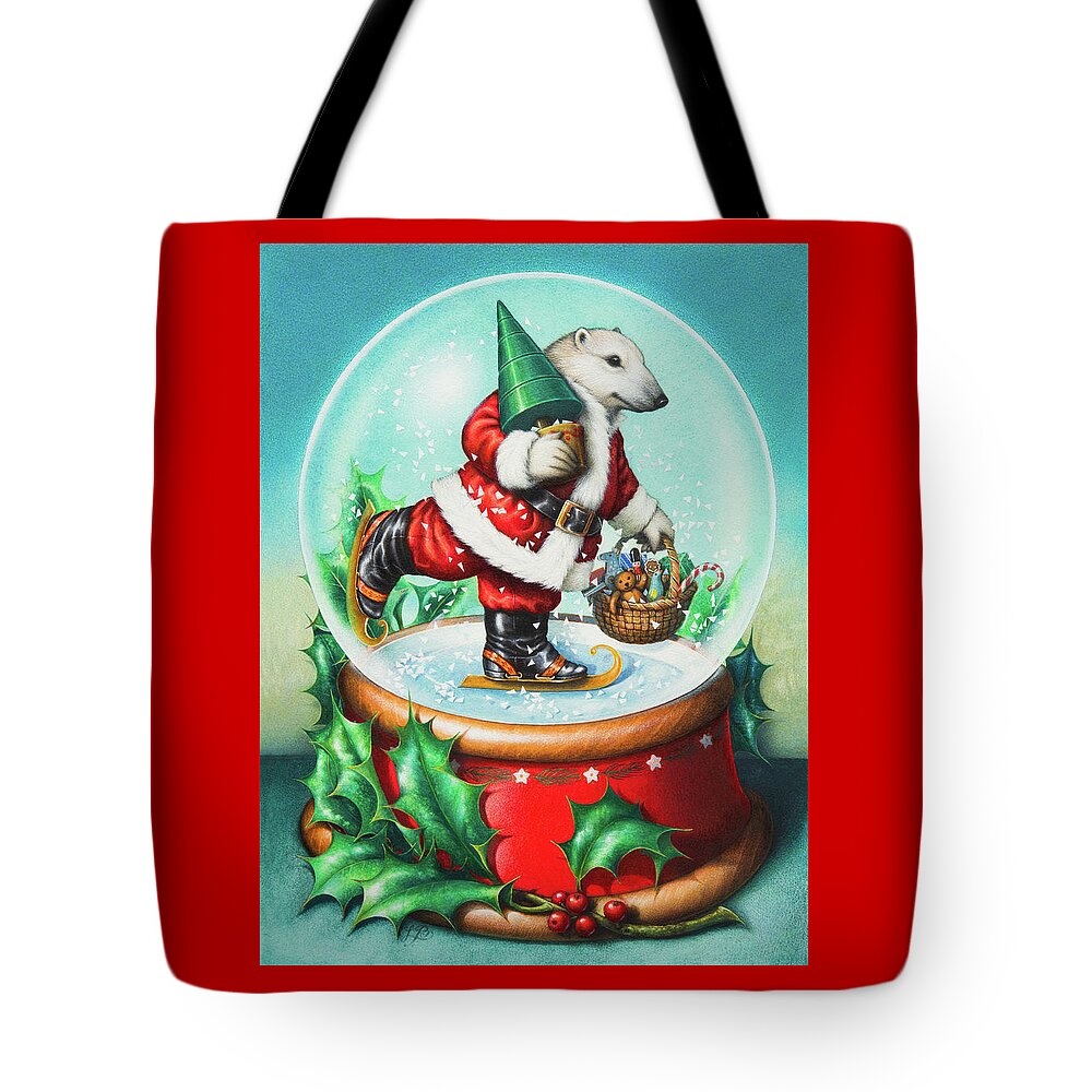 Christmas Tote Bag featuring the painting Christmas Cheer by Lynn Bywaters