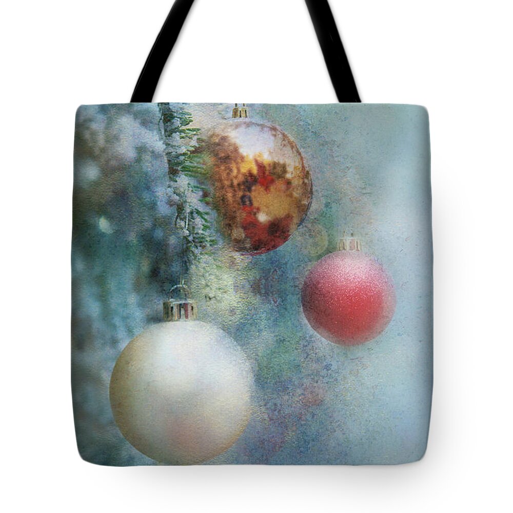 Christmas Tote Bag featuring the photograph Christmas - Ornaments by Nikolyn McDonald
