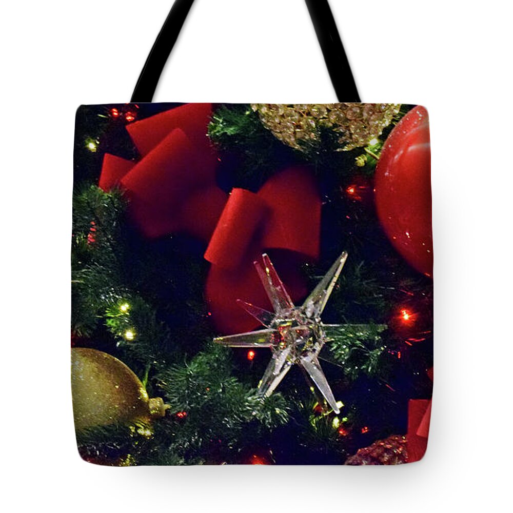 Christmas Ornaments Tote Bag featuring the photograph Christmas Ornaments No. 1-1 by Sandy Taylor
