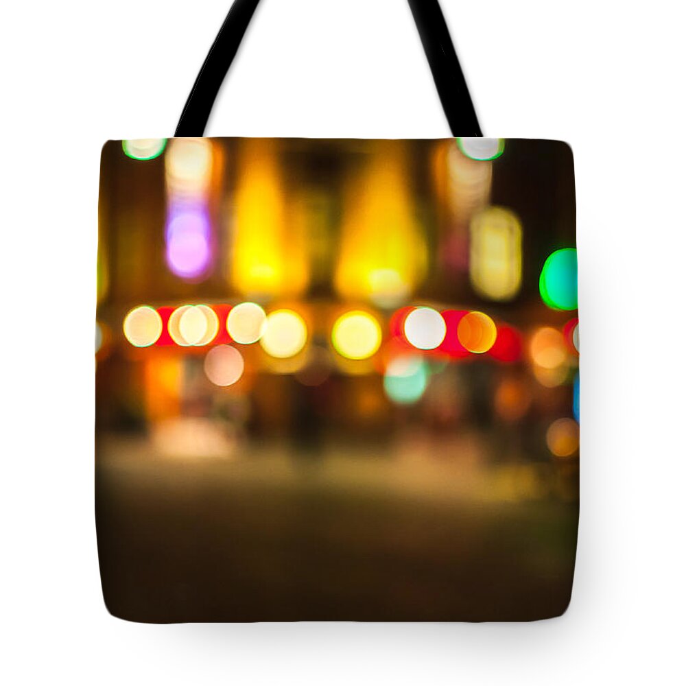 Abstract Tote Bag featuring the photograph Christmas shopping by Marcus Karlsson Sall