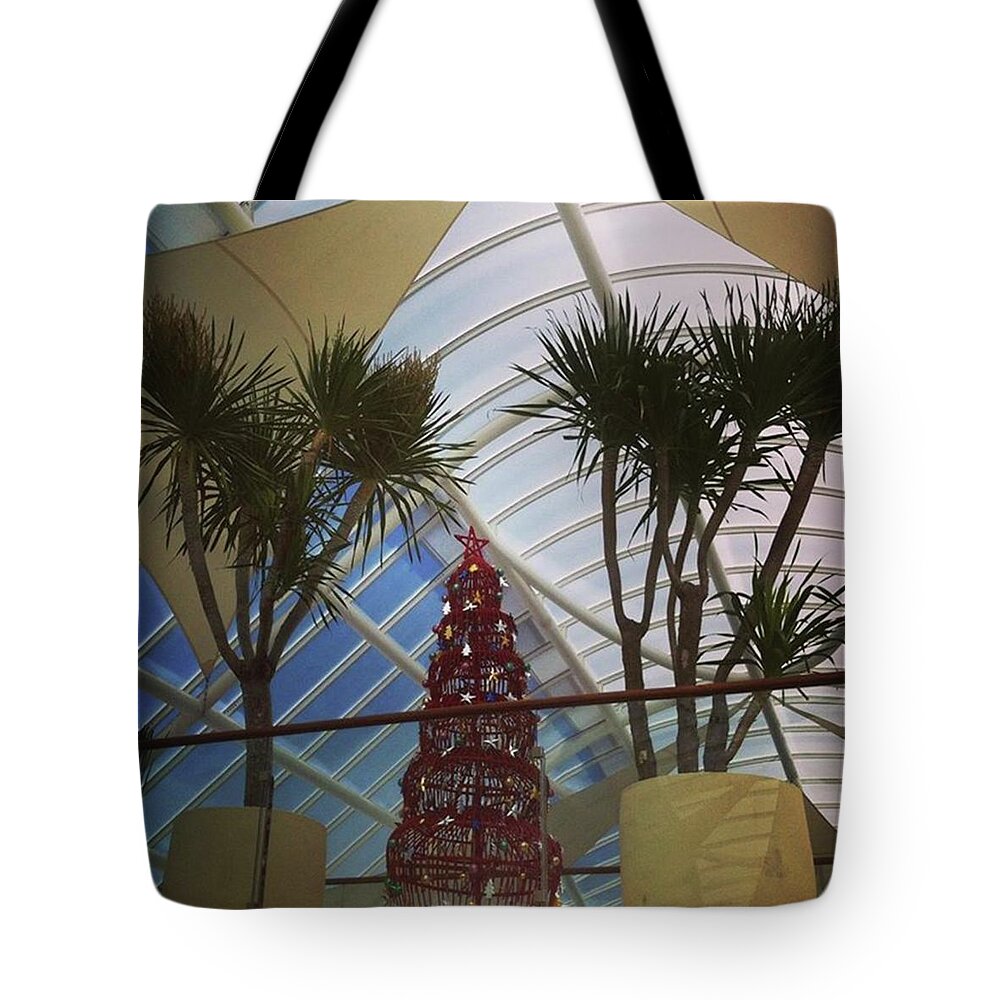 Indonesia Tote Bag featuring the photograph Christmas Tree - #seminyak Village by Ciel Blu
