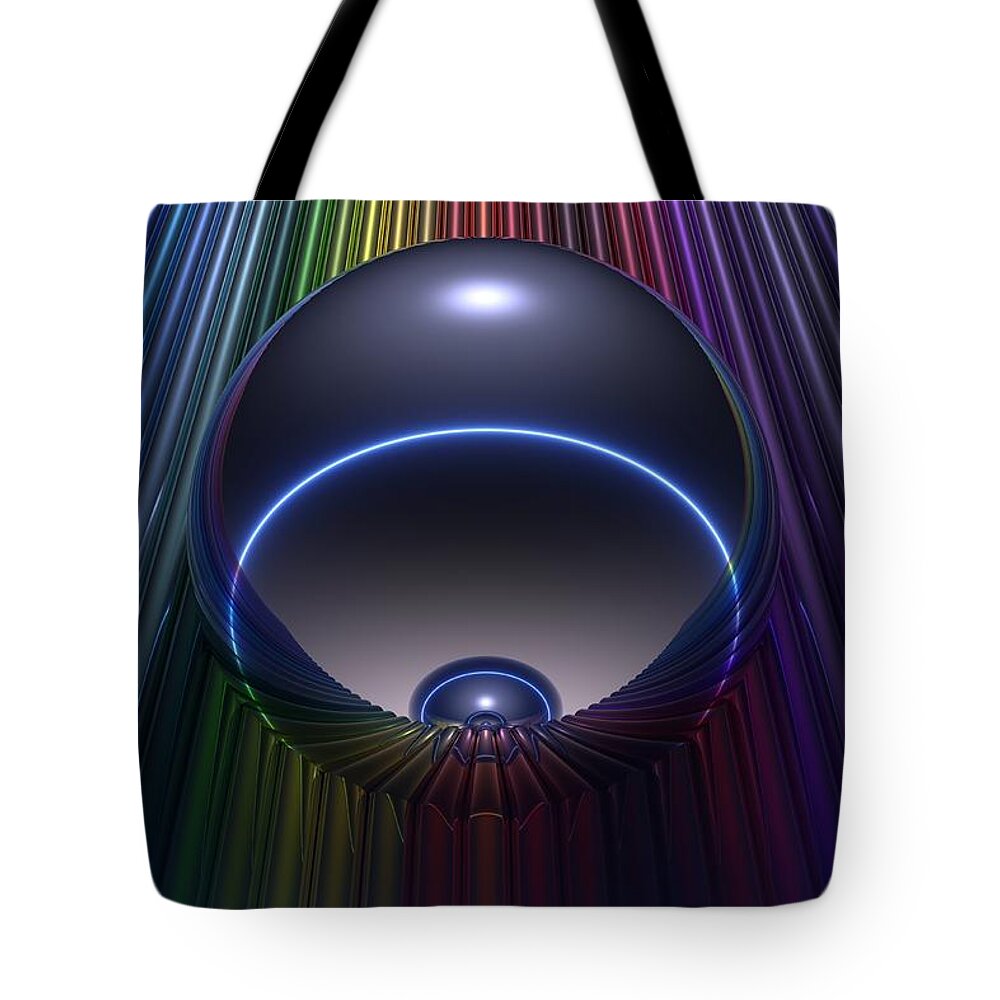 Bryce Tote Bag featuring the digital art Chroma by Lyle Hatch